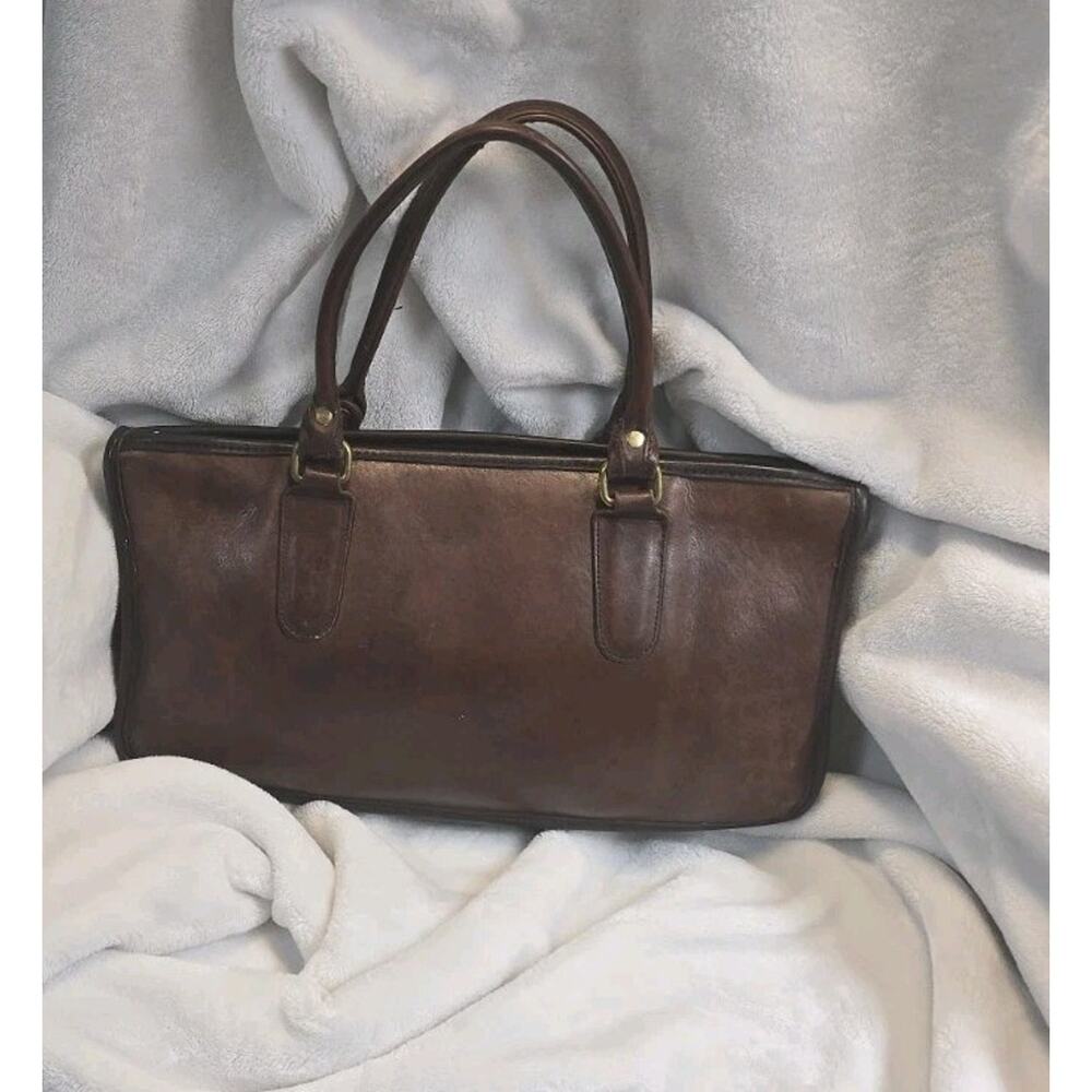 Vintage coach 0290-945 compact slim satchel in Mahogany/Brown